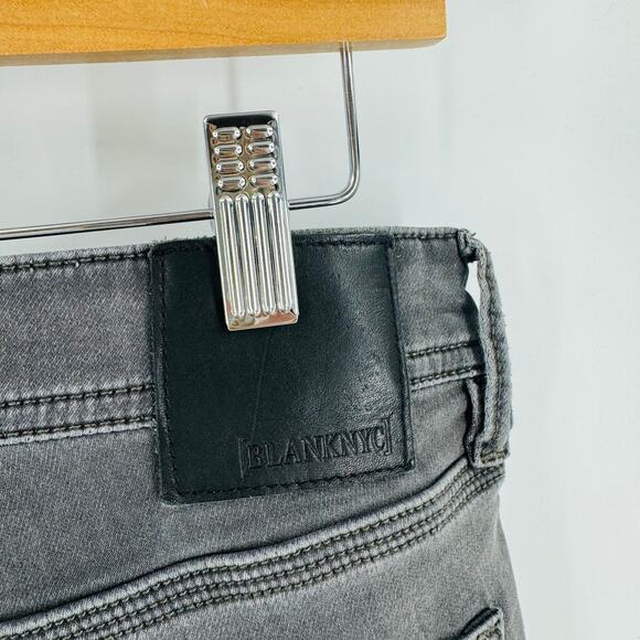 TD Apparel Blank NYC Wooster Jeans Slim Straight Dark Charcoal Tactical 5-Pocket - Picture 5 of 8